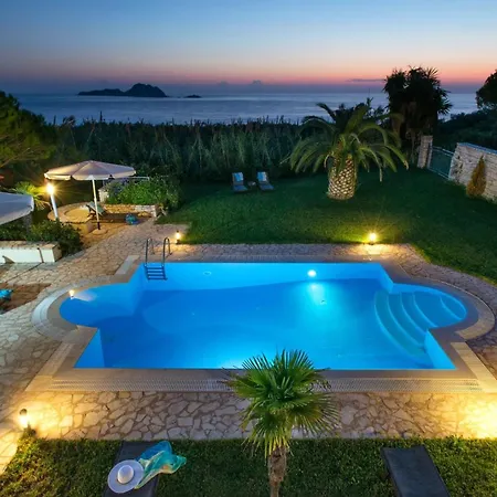 Luxury Corfu 3 Bedroom Panorama Sea View Private Pool *